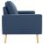 Canapea cu 2 locuri, albastru, material textil GartenMobel Dekor