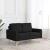 Canapea cu 2 locuri, negru, material textil GartenMobel Dekor