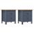 Noptiere Hill, 2 buc., gri, 46x35x49,5 cm, lemn de pin GartenMobel Dekor