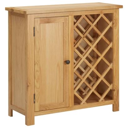 Dulap sticle de vin, 11 sticle, 80x32x80 cm, lemn de stejar GartenMobel Dekor