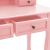Set masă toaletă cu taburet roz 100x40x146 cm lemn paulownia GartenMobel Dekor
