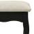 Set masă toaletă cu taburet negru 100x40x146 cm lemn paulownia GartenMobel Dekor