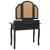 Set masă toaletă cu taburet negru 100x40x146 cm lemn paulownia GartenMobel Dekor