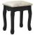 Set masă toaletă cu taburet negru 100x40x146 cm lemn paulownia GartenMobel Dekor