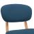 Scaune de bar, 2 buc., albastru, material textil GartenMobel Dekor