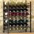 Suport sticle de vin pentru 48 de sticle, negru, metal GartenMobel Dekor