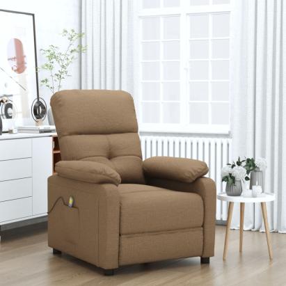 Fotoliu de masaj, maro, material textil GartenMobel Dekor
