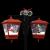 Felinar stradal cu moș Crăciun, negru/roșu, 81x40x188 cm PVC GartenMobel Dekor