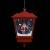 Felinar suspendat cu LED și Moș Crăciun, roșu, 27x27x45 cm GartenMobel Dekor