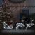 Decor de Crăciun cu reni și sanie, 60 LED-uri argintiu exterior GartenMobel Dekor