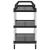 Cărucior cu 3 niveluri, negru, 99x50x96 cm, aluminiu GartenMobel Dekor