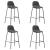 Set mobilier de bar, 5 piese, gri închis, material textil GartenMobel Dekor