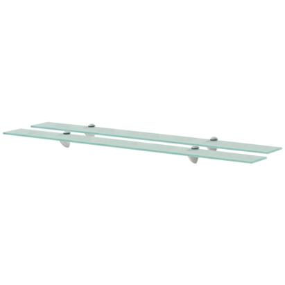 Rafturi suspendate, 2 buc., 100 x 10 cm, sticlă, 8 mm GartenMobel Dekor