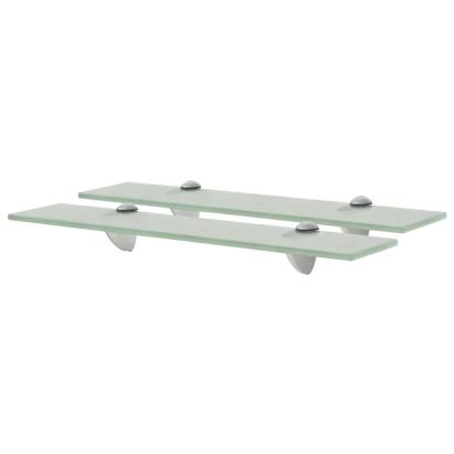 Rafturi suspendate, 2 buc., 50 x 10 cm, sticlă, 8 mm GartenMobel Dekor