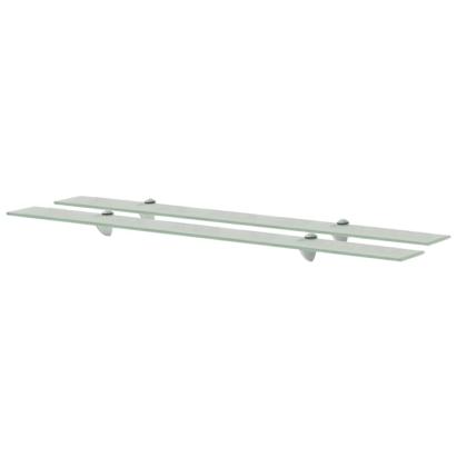 Rafturi suspendate, 2 buc., 100 x 10 cm, sticlă, 8 mm GartenMobel Dekor