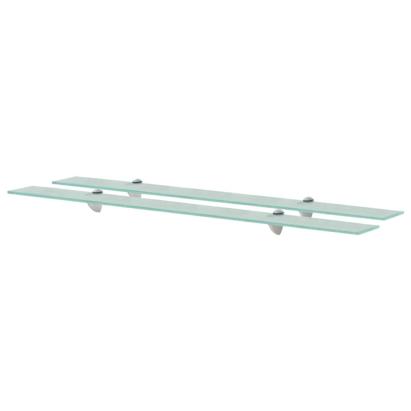 Rafturi suspendate, 2 buc., 100 x 20 cm, sticlă, 8 mm GartenMobel Dekor