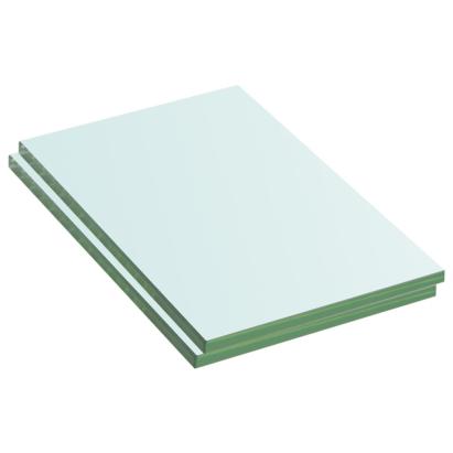 Rafturi, 2 buc., 20 x 12 cm, panouri sticlă transparentă GartenMobel Dekor