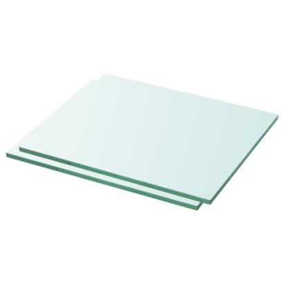Rafturi, 2 buc., 30 x 20 cm, panouri sticlă transparentă GartenMobel Dekor
