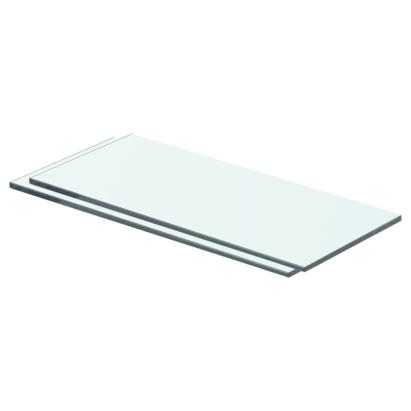 Rafturi, 2 buc., 40 x 12 cm, panouri sticlă transparentă GartenMobel Dekor