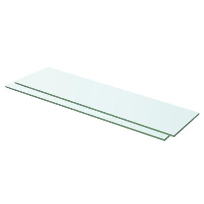 Rafturi, 2 buc., 60 x 12 cm, panouri sticlă transparentă GartenMobel Dekor