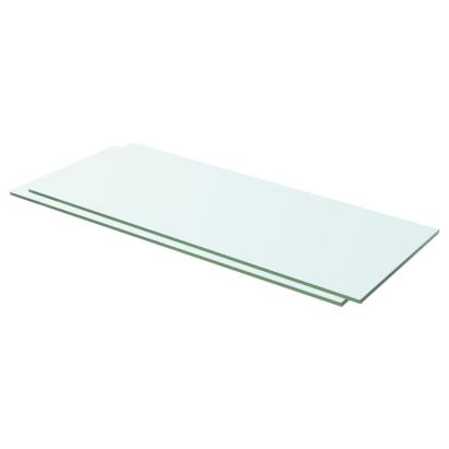 Rafturi, 2 buc., 60 x 20 cm, panouri sticlă transparentă GartenMobel Dekor