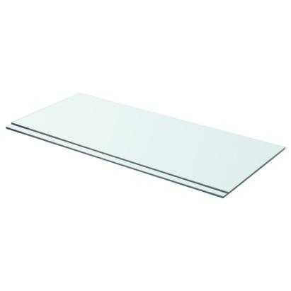 Rafturi, 2 buc., 70 x 30 cm, panouri sticlă transparentă GartenMobel Dekor