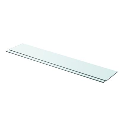 Rafturi, 2 buc., 90 x 15 cm, panouri sticlă transparentă GartenMobel Dekor