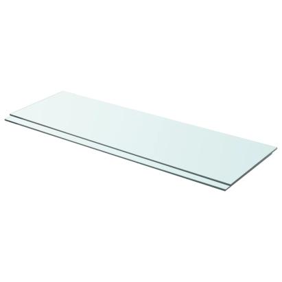 Rafturi, 2 buc., 90 x 30 cm, panouri sticlă transparentă GartenMobel Dekor