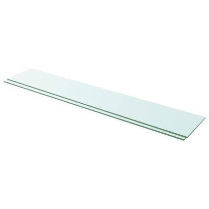 Rafturi, 2 buc., 110 x 20 cm, panouri sticlă transparentă GartenMobel Dekor