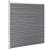 Set panouri gard, 2 pătrate + 1 oblic, gri, 446 x 186 cm, WPC GartenMobel Dekor