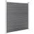 Set panouri gard, 2 pătrate + 1 oblic, gri, 446 x 186 cm, WPC GartenMobel Dekor