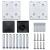 Set panouri gard, 7 pătrate + 1 oblic, gri, 1311x186 cm, WPC GartenMobel Dekor