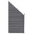 Set panouri gard, 7 pătrate + 1 oblic, gri, 1311x186 cm, WPC GartenMobel Dekor