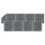Set panouri gard, 2 pătrate + 1 oblic, gri, 1484 x 186 cm, WPC GartenMobel Dekor
