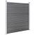 Set panouri gard, 9 pătrate + 1 oblic, gri, 1657x186 cm, WPC GartenMobel Dekor