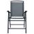 Set mobilier tip bistro, 3 piese, gri, oțel GartenMobel Dekor
