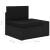 Set mobilier de grădină, 5 piese, negru, poliratan GartenMobel Dekor