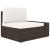 Set mobilier de grădină, 4 piese, maro, poliratan GartenMobel Dekor