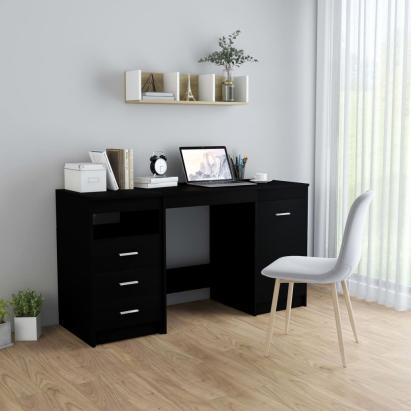 Birou, negru, 140 x 50 x 76 cm, lemn prelucrat GartenMobel Dekor