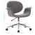 Scaun de birou pivotant, gri, material textil GartenMobel Dekor