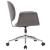Scaun de birou pivotant, gri, material textil GartenMobel Dekor