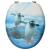 Scaune WC cu capac, 2 buc., MDF, model pinguin GartenMobel Dekor