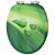 Scaune WC capac silențios, 2 buc., verde, MDF, model stropi GartenMobel Dekor
