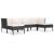 Set mobilier de grădină cu perne, 6 piese, negru, poliratan GartenMobel Dekor