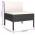 Set mobilier de grădină cu perne, 6 piese, negru, poliratan GartenMobel Dekor