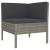 Set mobilier de grădină cu perne, 6 piese, gri, poliratan GartenMobel Dekor