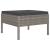 Set mobilier de grădină cu perne, 10 piese, gri, poliratan GartenMobel Dekor