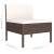 Set mobilier de grădină cu perne, 6 piese, maro, poliratan GartenMobel Dekor