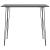 Set mobilier de bar, 5 piese, negru și alb GartenMobel Dekor