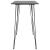 Set mobilier de bar, 7 piese, negru și alb GartenMobel Dekor